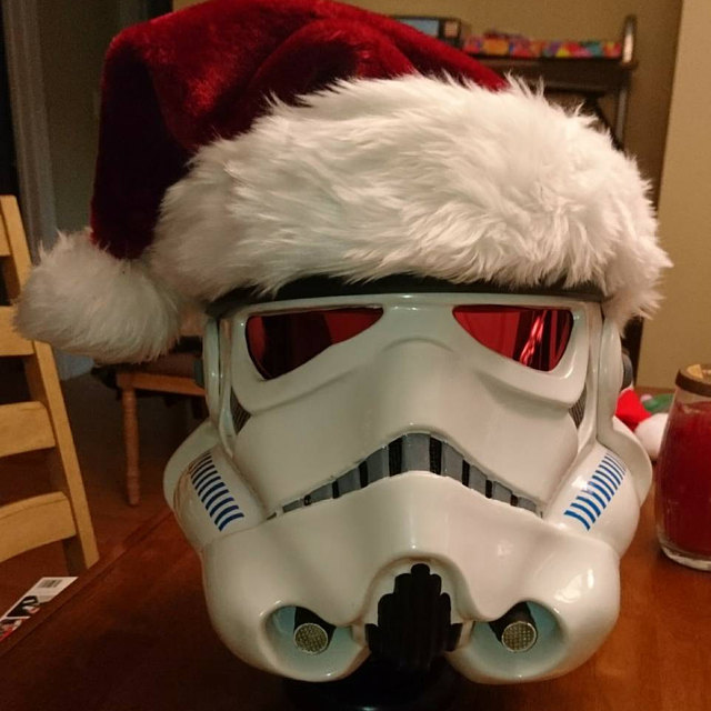 Santa Stormtrooper with Red Lenses